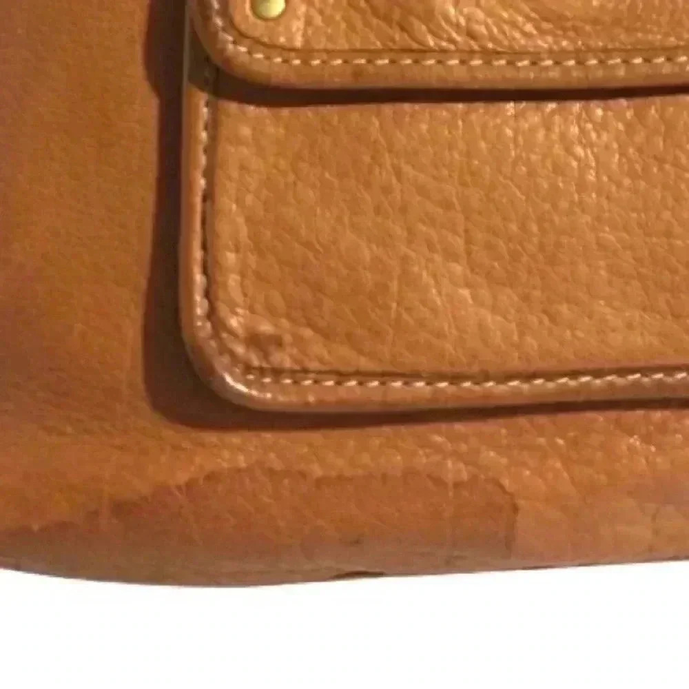 Michael kors brown distressed leather shoulder handbag - Picture 13 of 13
